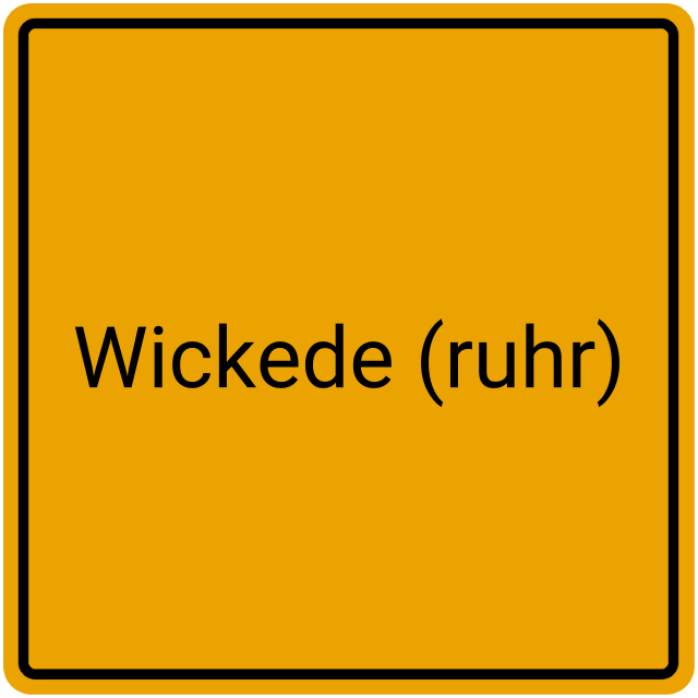 Meldebestätigung Wickede (Ruhr)